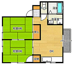 兵庫県明石市魚住町清水（賃貸アパート2DK・1階・46.37㎡） その2