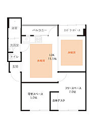 間取図画像 1LDK