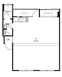 イデアルサウス ワンルームの間取図画像