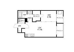 Amanciel増泉 1LDKの間取図画像
