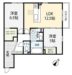 グランフォーレ長坂 2LDKの間取図画像