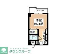 シティフォーラム新小平 4階1Kの間取り