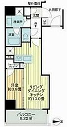 ネベル三鷹 5階1LDKの間取り