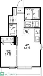 Casa Simpatia小金井 1階1LDKの間取り