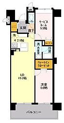 ロイヤルパークス花小金井 9階1SLDKの間取り