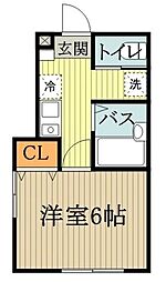 ARU　GARDEN（アルガーデン） 1階1Kの間取り