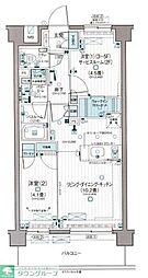 パレステージ西国分寺 2階1SLDKの間取り