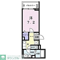 エルグ2 3階1Kの間取り