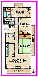 T’s garden府中 1階3SLDKの間取り