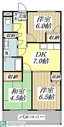 マグノリア千川 3DKの間取図画像