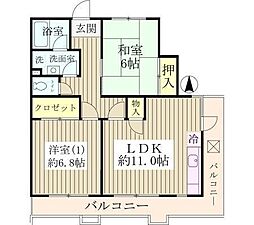 エスポアール花澤台 3DKの間取図画像