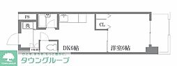 小金井本町ビル 1DKの間取図画像