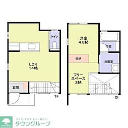 パインヴィレッジ 1SLDKの間取図画像
