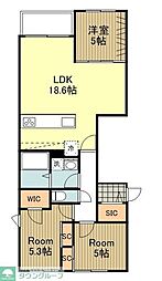 EDIT吉祥寺 3LDKの間取図画像