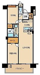 ロイヤルパークス花小金井 1SLDKの間取図画像