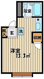ニューオリエント小金井 ワンルームの間取図画像
