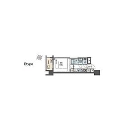 ラグゼナ磯子 1Kの間取図画像