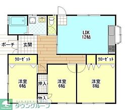 リバーストーン 3LDKの間取図画像