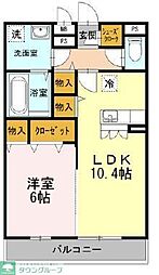 アルカディア湘南 1LDKの間取図画像