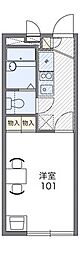 レオパレスホーホプラッツ 1Kの間取図画像