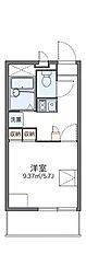 レオパレステナマント25 1Kの間取図画像