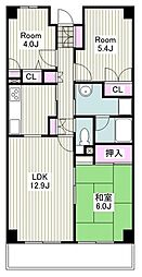 クレスト上永谷 3LDKの間取図画像