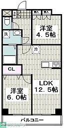 ノトスビル 2LDKの間取図画像