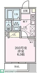 SORAIE 1Kの間取図画像