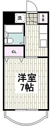 アストリーム ワンルームの間取図画像