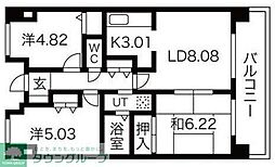 アグリシャトル 3LDKの間取図画像