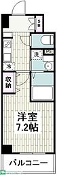 ヴェールシャルマン戸塚2 1Kの間取図画像