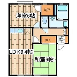 ウィンドワード3 2LDKの間取図画像