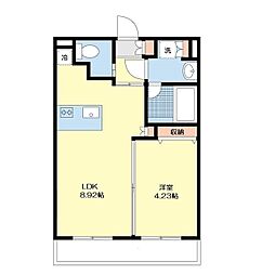 アーバン・ハイツ 1LDKの間取図画像