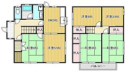 サイドタウン貸家 6DKの間取り
