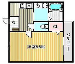 Miria 1Kの間取図画像