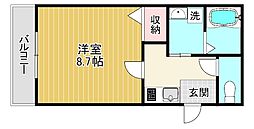 Miria 1Kの間取図画像