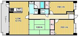 クラルテファミーユ 3LDKの間取図画像