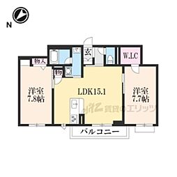間取図画像 2LDK
