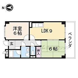 ネオ・ミレニアム 3階2LDKの間取り