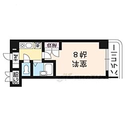 JR東海道・山陽本線 南草津駅 徒歩17分の賃貸マンション 7階1Kの間取り