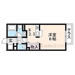 ハイツエイト3 ワンルームの間取図画像