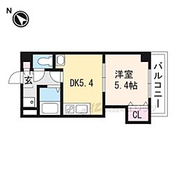 GLANZHAUS野洲 1DKの間取図画像