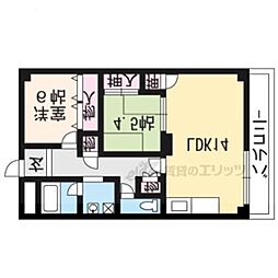 エリセオびわ湖 2LDKの間取図画像