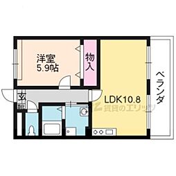 アプローズ 1LDKの間取図画像