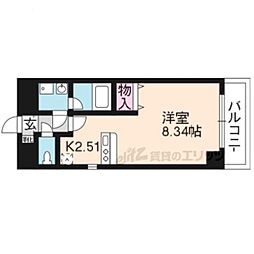 エンゼルプラザイースト1 ワンルームの間取図画像
