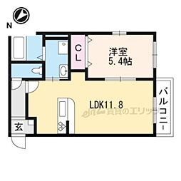 アスルーニ 1LDKの間取図画像