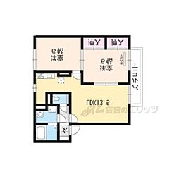 ラジェットロート 2LDKの間取図画像