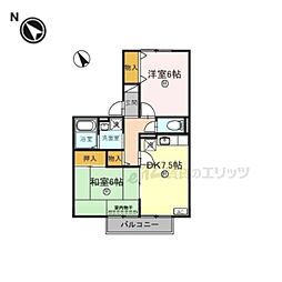 コーラルウェイ 2DKの間取図画像