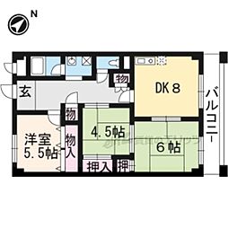 エリセオびわ湖 3DKの間取図画像