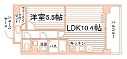 プレアデス 1LDKの間取図画像
